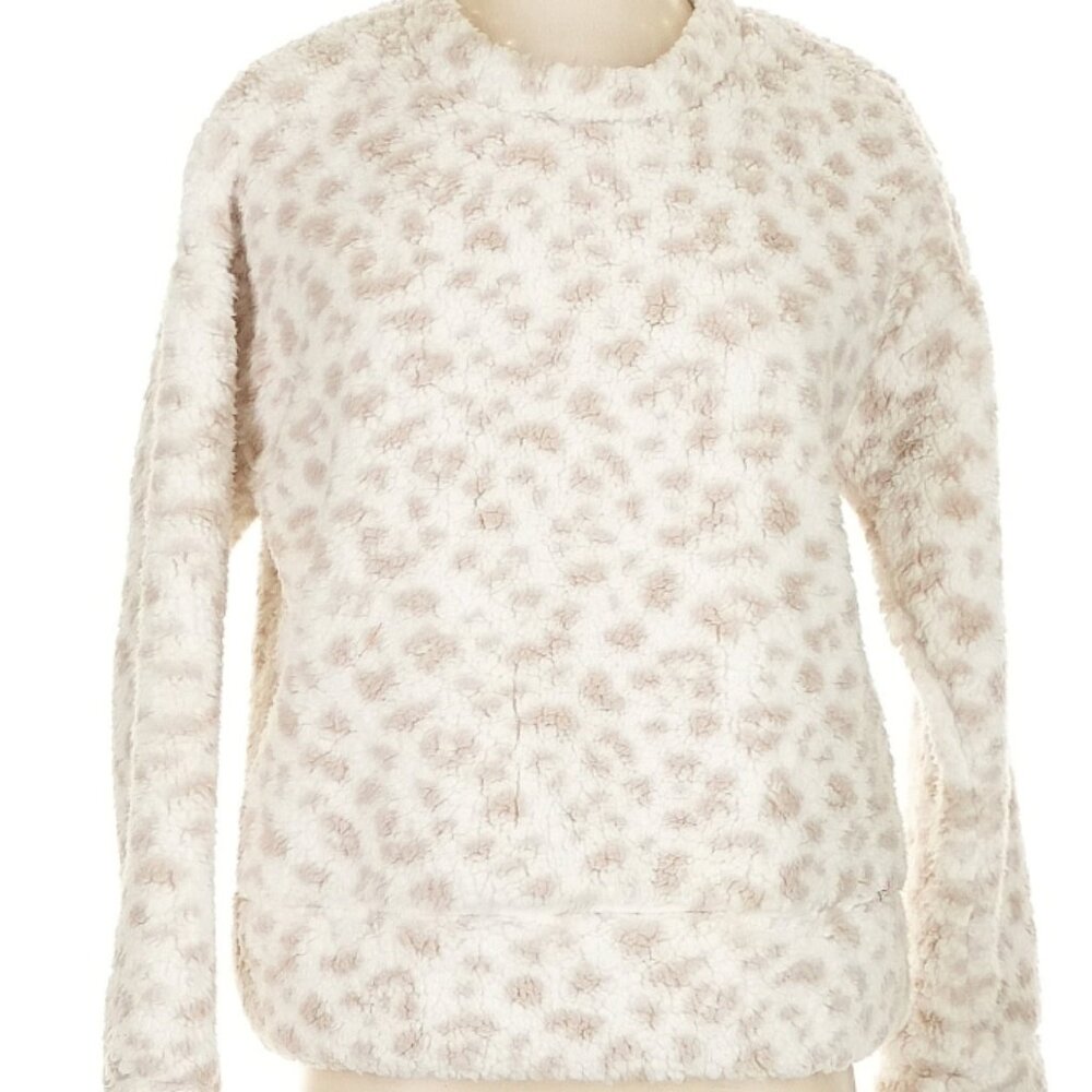 Light Leopard Print Pullover Sweater